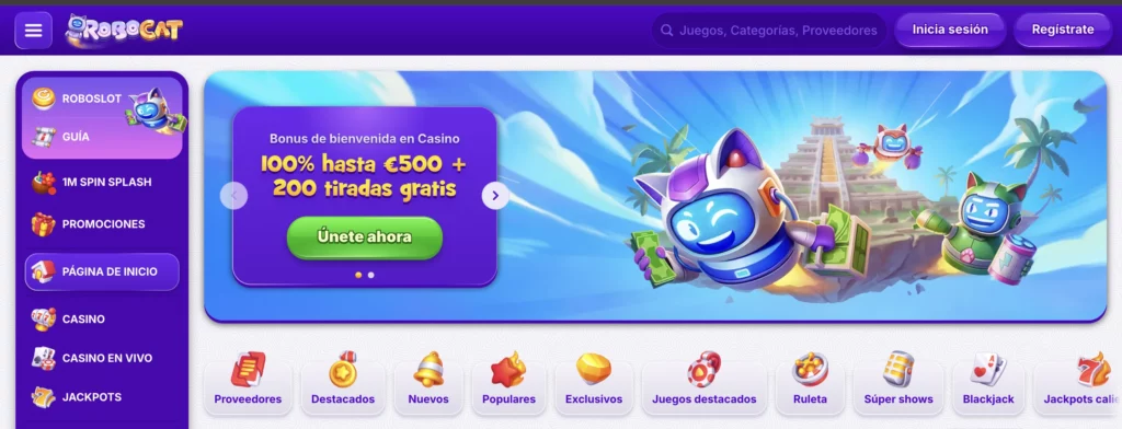 Resumen de Robocat Casino
