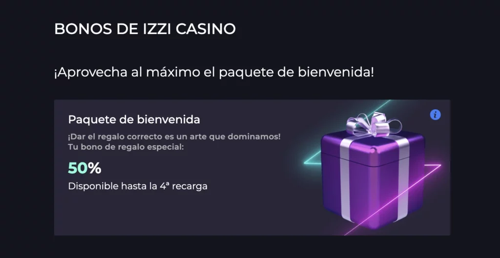 Bonos y Promociones De IZZI Casino