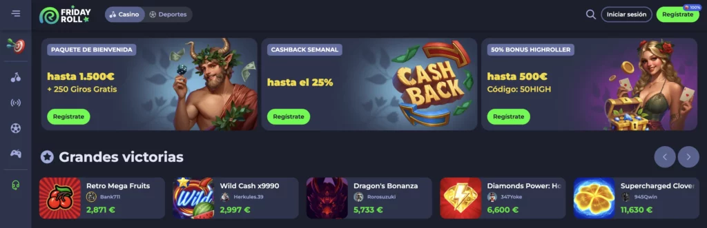 FridayRoll Casino Reseña