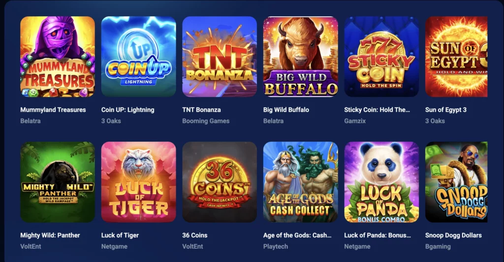 Juegos en Azurslot Casino